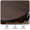 Bekrvio 19.7" Round Wood End Table, 2-Tier Industrial Side Table with Metal Frame - 3 of 4