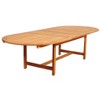 Hillside 11pc Teak Wood Wicker Double-Extendable Oval Patio Dining Set - International Home Miami: Weather-Resistant, FSC Certified - 2 of 4