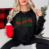 Simply Sage Market Women's Graphic Sweatshirt Ho Ho Ho Wavy Puff Print - 2 of 4
