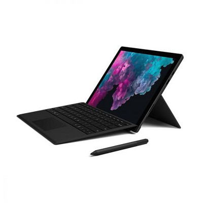 Microsoft Surface Pro 6 12.3" Intel Core i5 8GB RAM 256GB SSD Black  -  8th Gen i5-8250U Quad-core - Laptop, tablet, or studio mode
