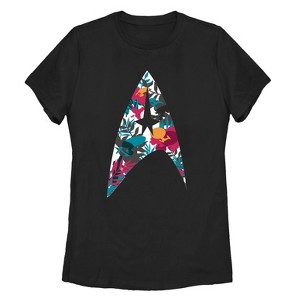 Women's Star Trek Tropical Starfleet Insignia T-Shirt - 1 of 3