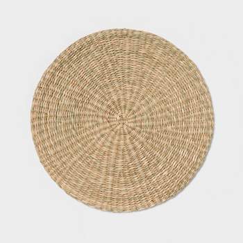 15" Round Woven Seagrass Charger Natural - Threshold™