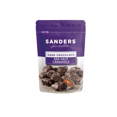 Sander Dark Chocolate Sea Salt Caramels Stand Up Pouch 7oz Target