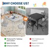 Kids Folding Chairs, Toddlers Children's Activity Chairs Set for Dining Room, Daycare, Classrooms - 4 of 4