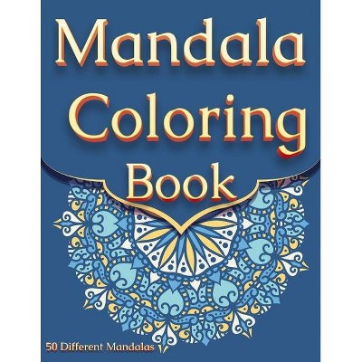 Mandala Coloring Book - Large Print by  Happy Hour Coloring Book (Paperback)