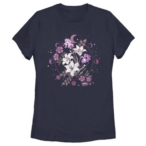 Women's Lost Gods Floral Moon T-Shirt - image 1 of 4