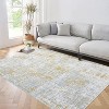 Modern Abstract Area Rug – Washable, Low Pile, Non-Slip, Non-Shedding Foldable Floor Carpet for Living Room, Bedroom, Kitchen - 2 of 4