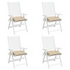 vidaXL Pallet Cushions 4 pcs Beige 19.7"x19.7"x2.8" Oxford Fabric - 4 of 4