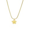 EVRY JEWELS WATERPROOF Gold or Silver Plated Petunia Necklace - 3 of 4