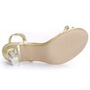 Allegra K Women's Clear Slingback Flower Rhinestone Peep Toe Heels Sandals - 4 of 4