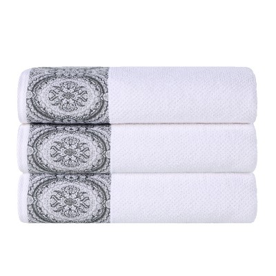 Medallion Cotton Jacquard Towel Set by Blue Nile Mills