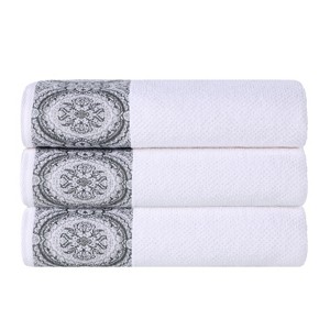 Medallion Cotton Jacquard Towel Set by Blue Nile Mills - 1 of 4