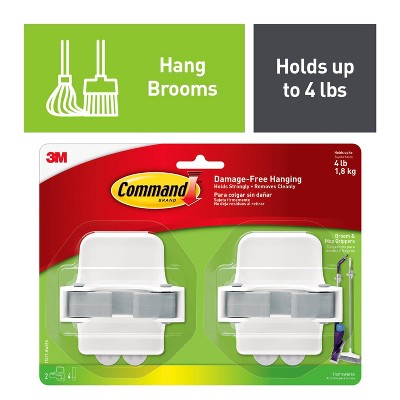 Command Broom &#38; Mop Gripper 2 Grippers - 4 Strips/Pack_9