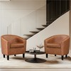 Yaheetech Set of 2 Faux Leather Club Chair, Contemporary Style for Living Room, Bedroom, Reception Room - 2 of 4