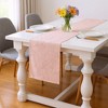 Anna-Kaci Floral Stitch Design Table Runner with Elegant Embroidered Detailing 12x59in - Mauve Pink - 3 of 4