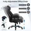 Costway Big and Tall Office Chair 500lbs with 6-Point Massage Wide Seat & Padded Armrests - 4 of 4