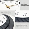 16inch decorative wall clock silent non - ticking quartz operated large living room kitchen home bathroom bedroom wall decor - 3 of 4
