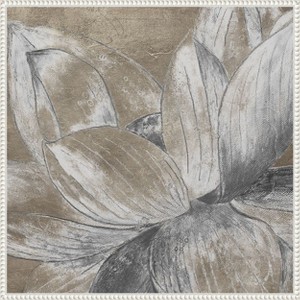 Amanti Art Soft Lotus Blossom by Patricia Pinto Canvas Wall Art Print Framed 22 x 22-in. - 1 of 4