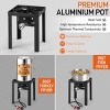 Karl Home 30 QT Aluminum Turkey Fryer and 10QT Fish Fryer Kit with 55,000BTU Propane Stove and Foldable Side Table - 3 of 4