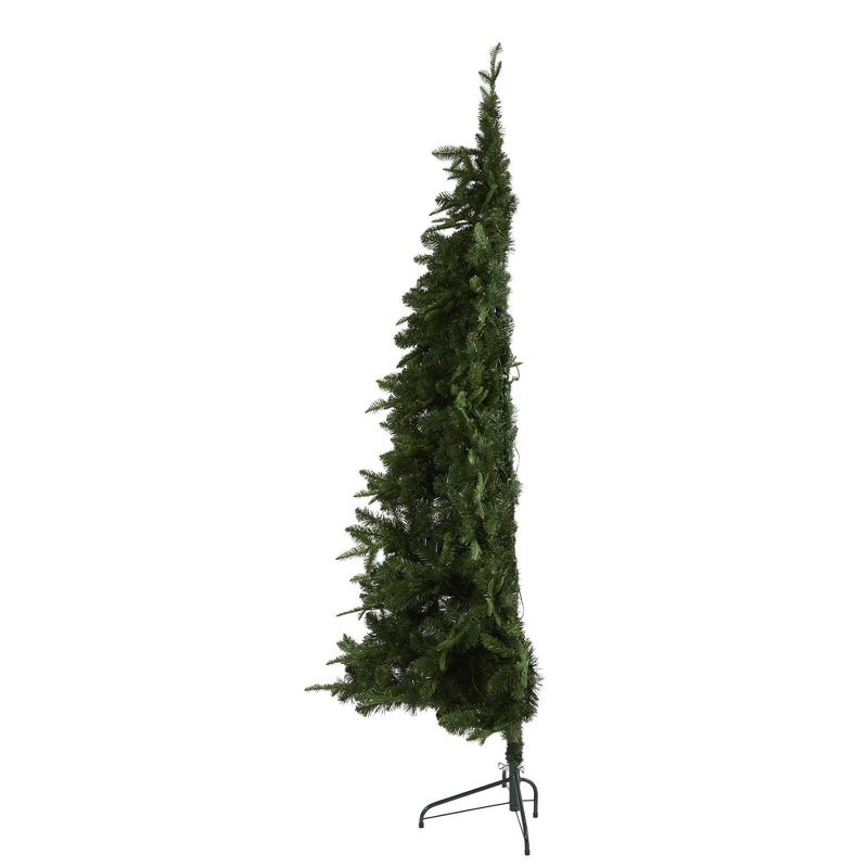 7ft Nearly Natural Pre-Lit LED Grand Teton Spruce Flat Back Artificial Christmas Tree Clear Lights, 5 of 12