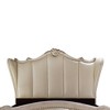 92" Queen Bed Dresden Bed PU and Bone White Finish - Acme Furniture: Elegant Nailhead Trim, Tufted Headboard, Leather Upholstery - image 3 of 4