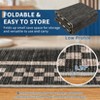 2x6FT Modern Washable Area Rug for Living Room, Bordered Print Floor Rug with Non Slip Backing, Low Pile Stain Resistant Indoor Carpet for Dorm - 4 of 4