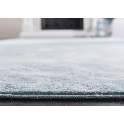 Teal Multi 3' x 5' Reversible Wool Synthetic Area Rug