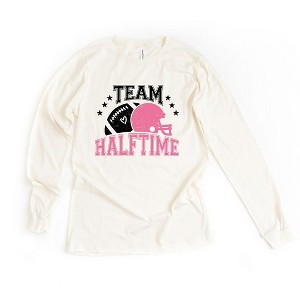 Simply Sage Market Women's Team Halftime Distressed Long Sleeve Graphic Tee - 1 of 4