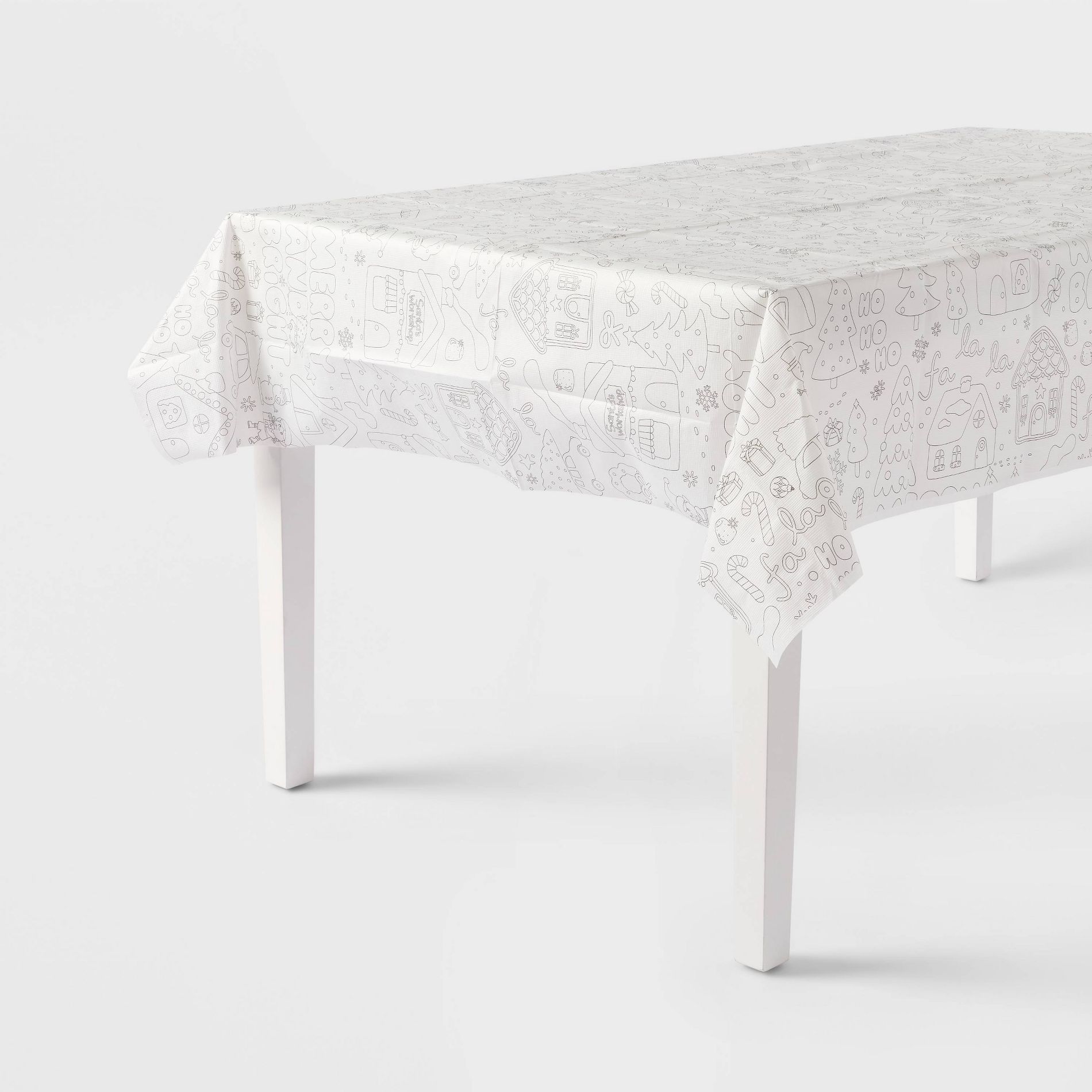 Christmas Color Your Own Winter Village Table Cover - Spritz™