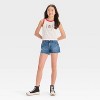Girls' Guns N' Roses Graphic Tank Top - White - 4 of 4