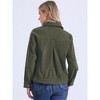 INSPIRE CHIC Women's Corduroy Long Sleeve  Lapel Collar Fall Outerwear Button Down Shacket Jackets - 3 of 4