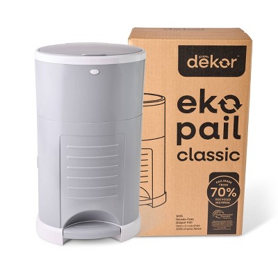 Diaper Dekor Eko Classic Diaper Pail - Gray