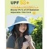 Solaris Men’s Women’s Wide Brim Bucket Hat with Neck Flap, Breathable Lightweight Outdoor Sun Hat for Hiking, Camping, Gardening - 2 of 4