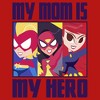Girl's Marvel My Mom Is My Hero Cartoon Heroes T-Shirt - 2 of 4