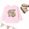 The Juniper Shop SmileyWorld Flower Smiley Face Youth Sweatshirt - L - Pink - 2 of 3
