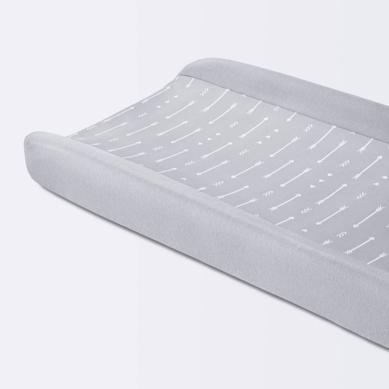 Wipeable Changing Pad Cover - Gray Arrows - Cloud Island&#8482;, 1 of 7