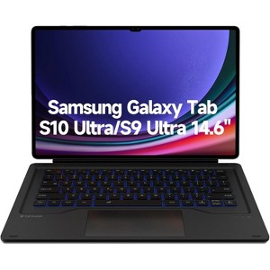 Dexnor for Samsung Galaxy Tab S10 Ultra/S9 Ultra Case with Keyboard 14.6 Inch Magnetic Detachable Book Cover Style Keyboard Multi-Touch Trackpad - 1 of 3