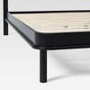 Saracina Home Contemporary Solid Wood and Curved Fabric Headboard Bed Black/Gray - 4 of 4