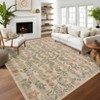 Insect Botanical Washable Area Rugs , Boho Under Table Carpet for Living Room Bedroom Dining Room Playroom Nursery Kids Room Office Farmhouse - 4 of 4