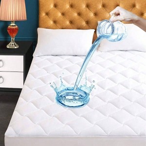 Twin XL Mattress Pad, Waterproof Cooling Cover with Deep Pocket, Breathable Noiseless - 1 of 4