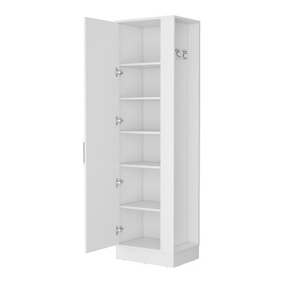 NicBex 72.32 Inch Tall Kitchen Pantry Storage Cabinet with 6 Shelves for Dining Room,Bathroom,Kitchen,White