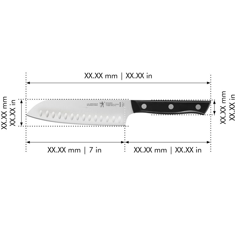 Henckels Dynamic 7-inch Hollow Edge Santoku Knife, 3 of 4