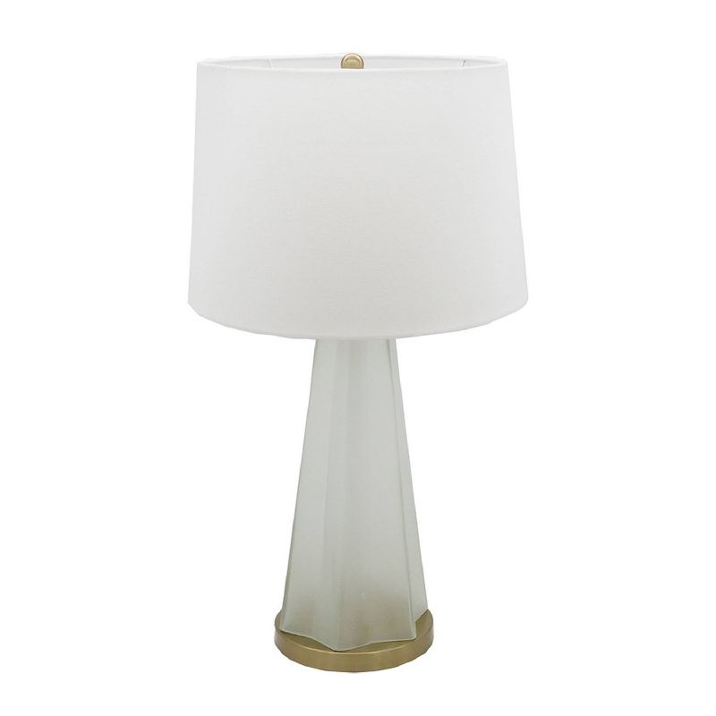15.5&#34;x29&#34; Nikolas Frosted Glass Table Lamp White/Gold - A&#38;B Home, 1 of 12