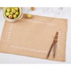 Saro Lifestyle Natural Beauty Jute Hemstitch Placemat (Set of 4) - 4 of 4