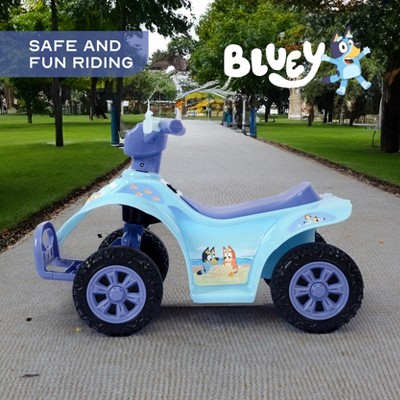 Bluey 6V Light Blue and Purple Kids Quad