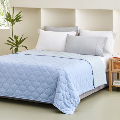 Cozy Bliss Dual-Sided Lightweight Cooling Blanket, Breathable Throw Blanket for Hot Sleepers