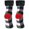MeMoi Women's 2 Pair Pack Plush Non-Skid Cabin Crew Socks - 3 of 4