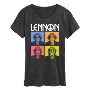 Women's - John Lennon - Lennon Color Block Short Sleeve Graphic T-Shirt - 1 of 4