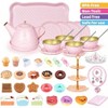 Tea Party Set, 49PCS Princess Tea Time Toys, Kitchen Pretend Playset, Birthday Gift Multicolor Standard - 3 of 4