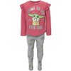 Star Wars The Child Big Girls T-Shirt and Leggings Outfit Set Pink/Grey 14-16 - 4 of 4